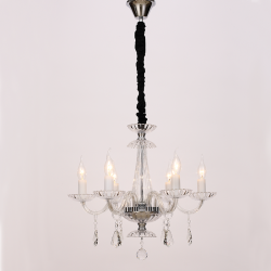 ^PENDANT 6XE14 CLEAR CRYSTAL + CHROME METAL Φ53×H173CM LOMPELIA BLK80386PCC ^PENDANT 6XE14 CLEAR CRYSTAL + CHROME METAL Φ53×H173CM LOMPELIA BLK80386PCC