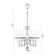 ^PENDANT 6XE14 CLEAR CRYSTAL + CHROME METAL Φ53×H173CM LOMPELIA BLK80386PCC ^PENDANT 6XE14 CLEAR CRYSTAL + CHROME METAL Φ53×H173CM LOMPELIA BLK80386PCC