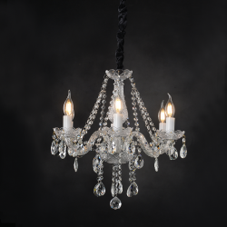 ^PENDANT 6XE14 CLEAR CRYSTAL + CHROME METAL Φ51×H162CM GLADIOLO BLK80416PCC ^PENDANT 6XE14 CLEAR CRYSTAL + CHROME METAL Φ51×H162CM GLADIOLO BLK80416PCC