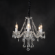 ^PENDANT 6XE14 CLEAR CRYSTAL + CHROME METAL Φ51×H162CM GLADIOLO BLK80416PCC