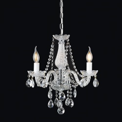 ^PENDANT 3XE14 CLEAR CRYSTAL + CHROME METAL Φ48×Η160CM GLADIOLO BLK80413PCC ^PENDANT 3XE14 CLEAR CRYSTAL + CHROME METAL Φ48×Η160CM GLADIOLO BLK80413PCC