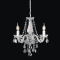 ^PENDANT 3XE14 CLEAR CRYSTAL + CHROME METAL Φ48×Η160CM GLADIOLO BLK80413PCC