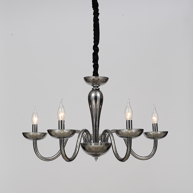^PENDANT LUMINAIR 5XE14 WHITE CRYSTAL + CHROME METAL Φ69×Η168CM LUNARIA BLK82185PSGC ^PENDANT LUMINAIR 5XE14 WHITE CRYSTAL + CHROME METAL Φ69×Η168CM LUNARIA BLK82185PSGC
