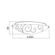 CEILING LAMP D40CM 3XE27 GLASS CHAPLIN AD994706L CEILING LAMP D40CM 3XE27 GLASS CHAPLIN AD994706L