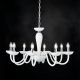 ^PENDANT LUMINAIR 8XE14 WHITE CRYSTAL + CHROME METAL Φ79×Η168CM LUNARIA BLK82188PWC ^PENDANT LUMINAIR 8XE14 WHITE CRYSTAL + CHROME METAL Φ79×Η168CM LUNARIA BLK82188PWC