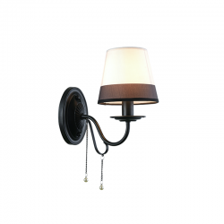 ^WALL LUMINAIRE 1ΧΕ14 METALLIC BLACK+ WHITEBLACK SHADE+ CRYSTAL 25Χ15Χ21CM MULAN EG167281WBW ^WALL LUMINAIRE 1ΧΕ14 METALLIC BLACK+ WHITEBLACK SHADE+ CRYSTAL 25Χ15Χ21CM MULAN EG167281WBW