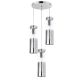^PENDANT 3XE27 CHROME+GLASS+METAL Φ28ΧΗ120CM DEJAVU V371973PCH