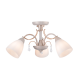 CEILING 3XE14 METAL PATINΑ GOLD+WHITE GLASS+CRYSTAL Φ54ΧΗ27CM QUINCE DLA12123 CEILING 3XE14 METAL PATINΑ GOLD+WHITE GLASS+CRYSTAL Φ54ΧΗ27CM QUINCE DLA12123