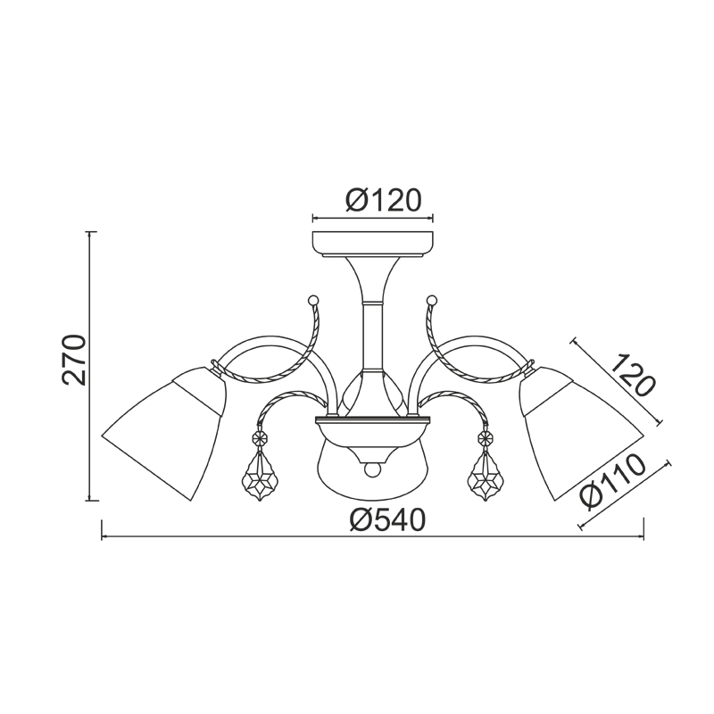CEILING 3XE14 METAL PATINΑ GOLD+WHITE GLASS+CRYSTAL Φ54ΧΗ27CM QUINCE DLA12123 CEILING 3XE14 METAL PATINΑ GOLD+WHITE GLASS+CRYSTAL Φ54ΧΗ27CM QUINCE DLA12123