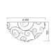 CEILING GLASS+CRYSTAL D30CM 2ΧΕ27 CHAPLIN AD9947062 CEILING GLASS+CRYSTAL D30CM 2ΧΕ27 CHAPLIN AD9947062