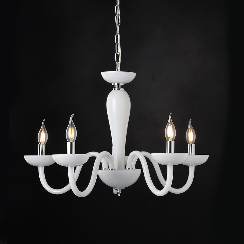 ^PENDANT LUMINAIR 5XE14 WHITE CRYSTAL + CHROME METAL Φ69×Η168CM LUNARIA BLK82185PWC ^PENDANT LUMINAIR 5XE14 WHITE CRYSTAL + CHROME METAL Φ69×Η168CM LUNARIA BLK82185PWC