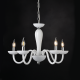 ^PENDANT LUMINAIR 5XE14 WHITE CRYSTAL + CHROME METAL Φ69×Η168CM LUNARIA BLK82185PWC ^PENDANT LUMINAIR 5XE14 WHITE CRYSTAL + CHROME METAL Φ69×Η168CM LUNARIA BLK82185PWC