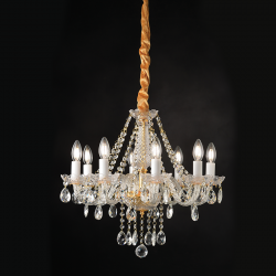 ^PENDANT 86XE14 CLEAR CRYSTAL + GOLD METAL Φ57×Η162CM GLADIOLO BLK80418PCG ^PENDANT 86XE14 CLEAR CRYSTAL + GOLD METAL Φ57×Η162CM GLADIOLO BLK80418PCG