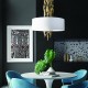 ^PENDANT LUMINAIRE 5XE14 CASCADA GOLD METALLIC + WHITE FABRIC D60XH100CM EG4205PCG ^PENDANT LUMINAIRE 5XE14 CASCADA GOLD METALLIC + WHITE FABRIC D60XH100CM EG4205PCG