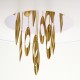 ^PENDANT LUMINAIRE 5XE14 CASCADA GOLD METALLIC + WHITE FABRIC D60XH100CM EG4205PCG ^PENDANT LUMINAIRE 5XE14 CASCADA GOLD METALLIC + WHITE FABRIC D60XH100CM EG4205PCG