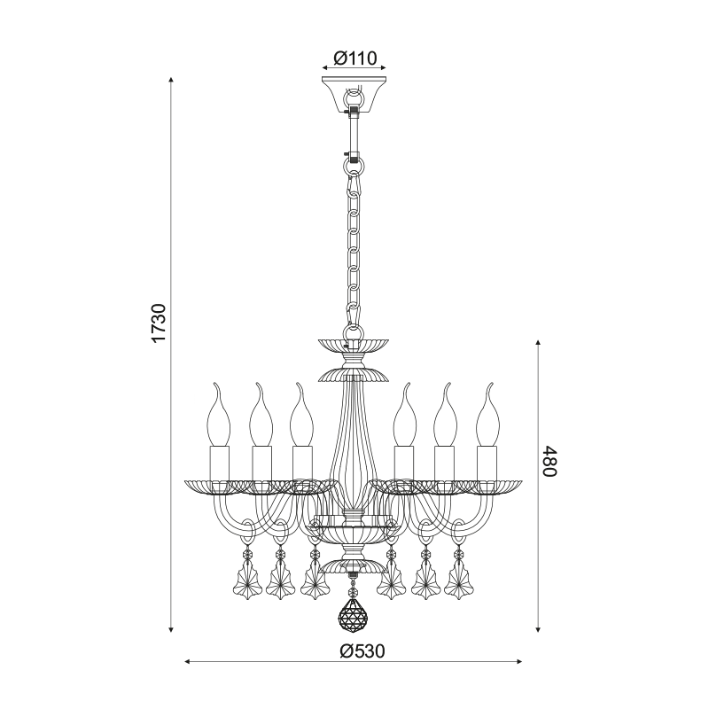 ^PENDANT 6XE14 CHAMPAGE GOLD CRYSTAL + GOLD METAL Φ53×Η173CM LOMPELIA BLK80386PCMG ^PENDANT 6XE14 CHAMPAGE GOLD CRYSTAL + GOLD METAL Φ53×Η173CM LOMPELIA BLK80386PCMG
