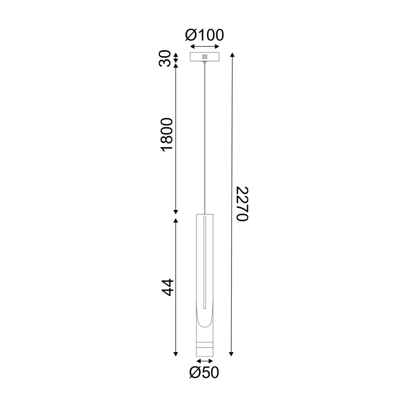 ^PENDANT LAMP LED 5W 3000K 300LM ESTRELA BLACK METAL IP20 D6XH228CM ZM26LEDP6BK