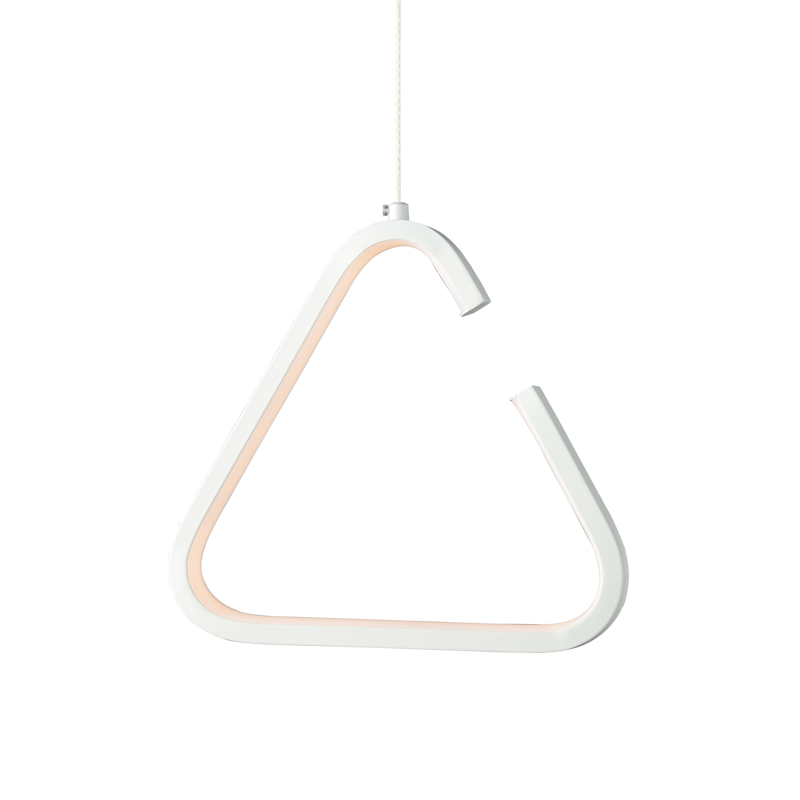 ^PENDANT LUMINAIRE LED 7W 3000K 725LM WHITE METAL 23X11XH128CM EUCLID2 V29LEDP23WH