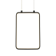 ^PENDANT LUMINAIRE LED 11W 3000K 1044LM BLACK METAL18X11XH136CM SYMETRIA V30LEDP18BK ^PENDANT LUMINAIRE LED 11W 3000K 1044LM BLACK METAL18X11XH136CM SYMETRIA V30LEDP18BK