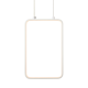 ^PENDANT LUMINAIRE LED 11W 3000K 1044LM WHITE METAL 18X11XH136CM SYMETRIA V30LEDP18WH ^PENDANT LUMINAIRE LED 11W 3000K 1044LM WHITE METAL 18X11XH136CM SYMETRIA V30LEDP18WH