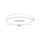 ^CEILING LUMINAIRE LED 54W 4320LM 3000K BLACK METAL D60XH8CM KALLISTA V27LEDC60BK