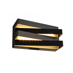 ^WALL MOUNTED LUMINAIRE LED 12W 3000K 960LM BLACK METAL 20X11X9CM MILANO V80LEDW20BK ^WALL MOUNTED LUMINAIRE LED 12W 3000K 960LM BLACK METAL 20X11X9CM MILANO V80LEDW20BK