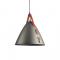^PENDANT LIGHTING 1ΧE27 BLACK METAL+LEATHER D33XH100CM NAOMI HL41441P33BN
