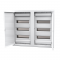 FLUSH MOUNTING ENCLOSURE 72 MODULES METAL DOOR 3 ROWS IP40 282U2X36ES