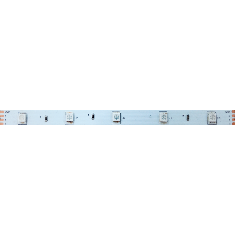 LED STRIP 5M 7.2W/M 24V DC IP20 RGB 10mm 24505072RGB