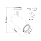 BLACK LED COB TRACK LUMINAIRE AIMY 30W 4000K 2WIRES 25-50° 3100LM 230V Ra80 AIMY3040B2 BLACK LED COB TRACK LUMINAIRE AIMY 30W 4000K 2WIRES 25-50° 3100LM 230V Ra80 AIMY3040B2