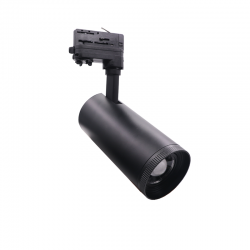 BLACK LED COB TRACK LUMINAIRE AIMY 30W 4000K 3-PH 25-50° 3500LM 230V Ra80 AIMY3040B4N