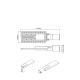 ^LED STREET LUMINAIRE 60W 8400LM 4000K 150Χ75˚ CLASS II 230V AC IP66 BISE6040 ^LED STREET LUMINAIRE 60W 8400LM 4000K 150Χ75˚ CLASS II 230V AC IP66 BISE6040