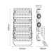 LED HIGH POWER FLOOD LUMINAIRE 480W 74400LM 5000K 40° 230V AC IP65 IK10 GLAD4805040