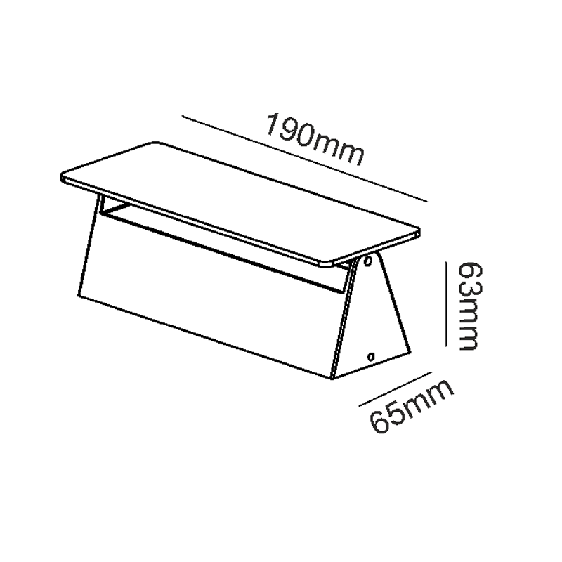 ^LED SMD WALL LUMINAIRE 7W 210LM 190° 230V AC 3.000K DARK GREY CRI80 IP54 30.000HRS LG1201G ^LED SMD WALL LUMINAIRE 7W 210LM 190° 230V AC 3.000K DARK GREY CRI80 IP54 30.000HRS LG1201G