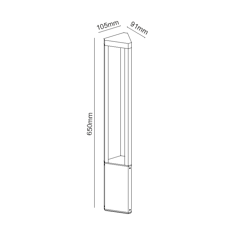 ^LED HP POST LUMINAIRE 8W 420LM 45° 230V AC 3.000K DARK GREY CRI80 IP65 30.000HRS LG1223G-650 ^LED HP POST LUMINAIRE 8W 420LM 45° 230V AC 3.000K DARK GREY CRI80 IP65 30.000HRS LG1223G-650