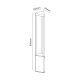 ^LED HP POST LUMINAIRE 8W 420LM 45° 230V AC 3.000K DARK GREY CRI80 IP65 30.000HRS LG1223G-650 ^LED HP POST LUMINAIRE 8W 420LM 45° 230V AC 3.000K DARK GREY CRI80 IP65 30.000HRS LG1223G-650