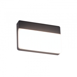 ^LED SMD WALL LUMINAIRE 13W 650LM 120° 230V AC 3.000K DARK GREY CRI80 IP65 30.000HRS LG1329G