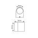^LED HP WALL LUMINAIRE 4W 230LM 40° 230V AC 3.000K DARK GREY CRI80 IP65 30.000HRS LG2201G ^LED HP WALL LUMINAIRE 4W 230LM 40° 230V AC 3.000K DARK GREY CRI80 IP65 30.000HRS LG2201G