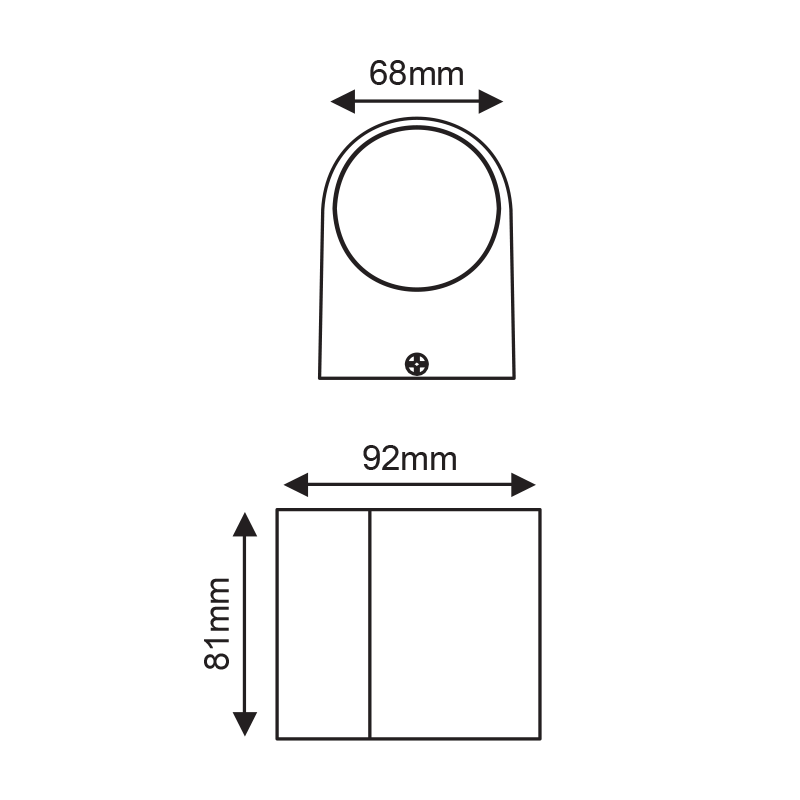 ^LED HP WALL LUMINAIRE 4W 230LM 40° 230V AC 3.000K MATT WHITE CRI80 IP65 30.000HRS LG2201W ^LED HP WALL LUMINAIRE 4W 230LM 40° 230V AC 3.000K MATT WHITE CRI80 IP65 30.000HRS LG2201W