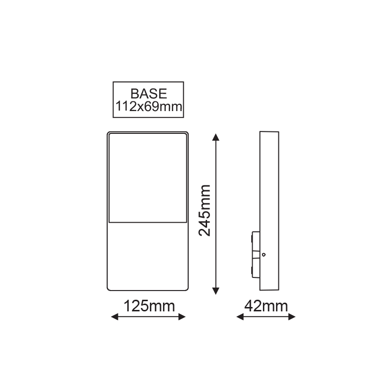 ^LED SMD WALL LUMINAIRE 4W 240LM 120° 230V AC 3.000K DARK GREY CRI80 IP54 30.000HRS LG2361G ^LED SMD WALL LUMINAIRE 4W 240LM 120° 230V AC 3.000K DARK GREY CRI80 IP54 30.000HRS LG2361G
