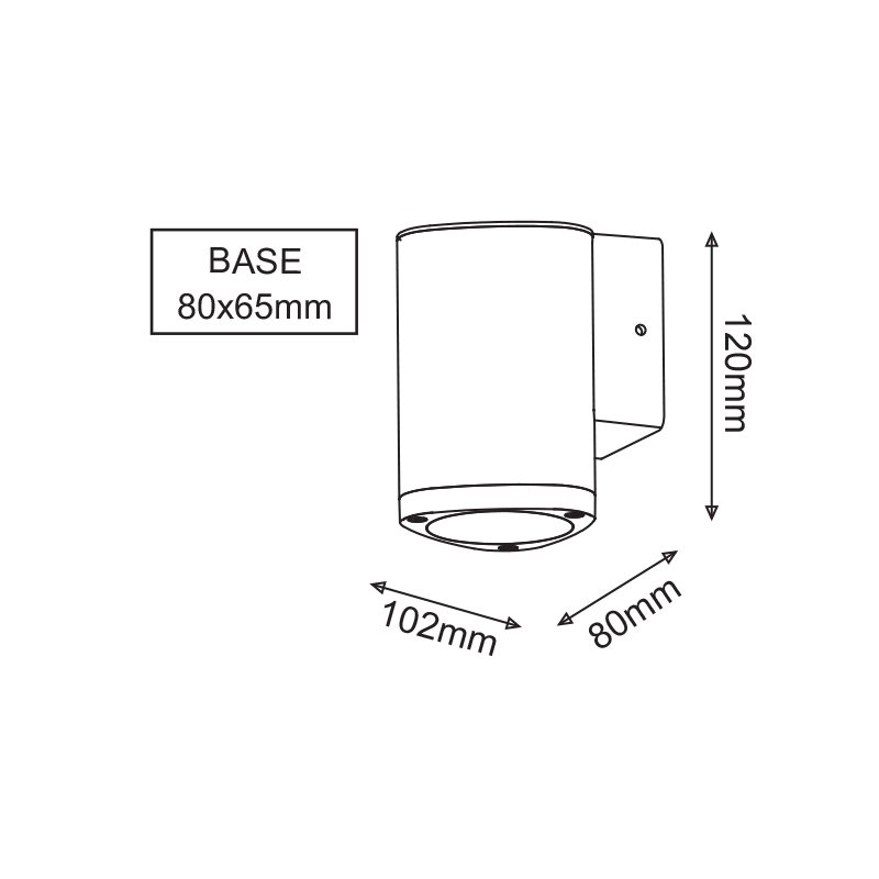 ^LED HP WALL LUMINAIRE 3W 150LM 50° 230V AC 3.000K DARK GREY CRI80 IP54 30.000HRS LG2981G ^LED HP WALL LUMINAIRE 3W 150LM 50° 230V AC 3.000K DARK GREY CRI80 IP54 30.000HRS LG2981G