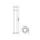 ^LED SMD POST LUMINAIRE 7W 410LM 340° 230V AC 3.000K DARK GREY CRI80 IP54 30.000HRS LG3703G-800 ^LED SMD POST LUMINAIRE 7W 410LM 340° 230V AC 3.000K DARK GREY CRI80 IP54 30.000HRS LG3703G-800