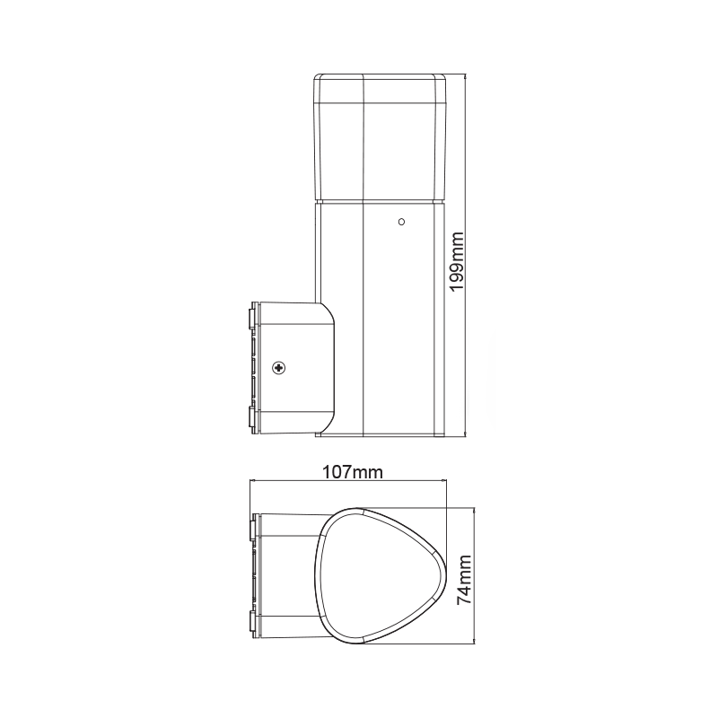 ^LED SMD WALL LUMINAIRE 7W 410LM 340° 230V AC 3.000K DARK GREY CRI80 IP54 30.000HRS LG3704G ^LED SMD WALL LUMINAIRE 7W 410LM 340° 230V AC 3.000K DARK GREY CRI80 IP54 30.000HRS LG3704G
