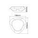^LED SMD WALL LUMINAIRE 7W 520LM 330° 230V AC 3.000K DARK GREY CRI80 IP54 30.000HRS LG3804G ^LED SMD WALL LUMINAIRE 7W 520LM 330° 230V AC 3.000K DARK GREY CRI80 IP54 30.000HRS LG3804G