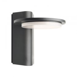 ^LED SMD WALL LUMINAIRE 13W 780LM 145° 230V AC 3.000K DARK GREY CRI80 IP65 30.000HRS LG8205G