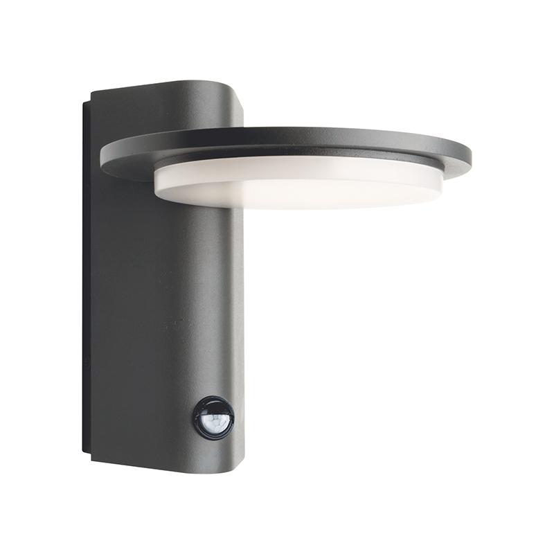 ^LED SMD WALL SENSOR LUMINAIRE 7W 440LM 145° 230V AC 3.000K DARK GREY CRI80 IP54 30.000HRS LG8205GPIR ^LED SMD WALL SENSOR LUMINAIRE 7W 440LM 145° 230V AC 3.000K DARK GREY CRI80 IP54 30.000HRS LG8205GPIR