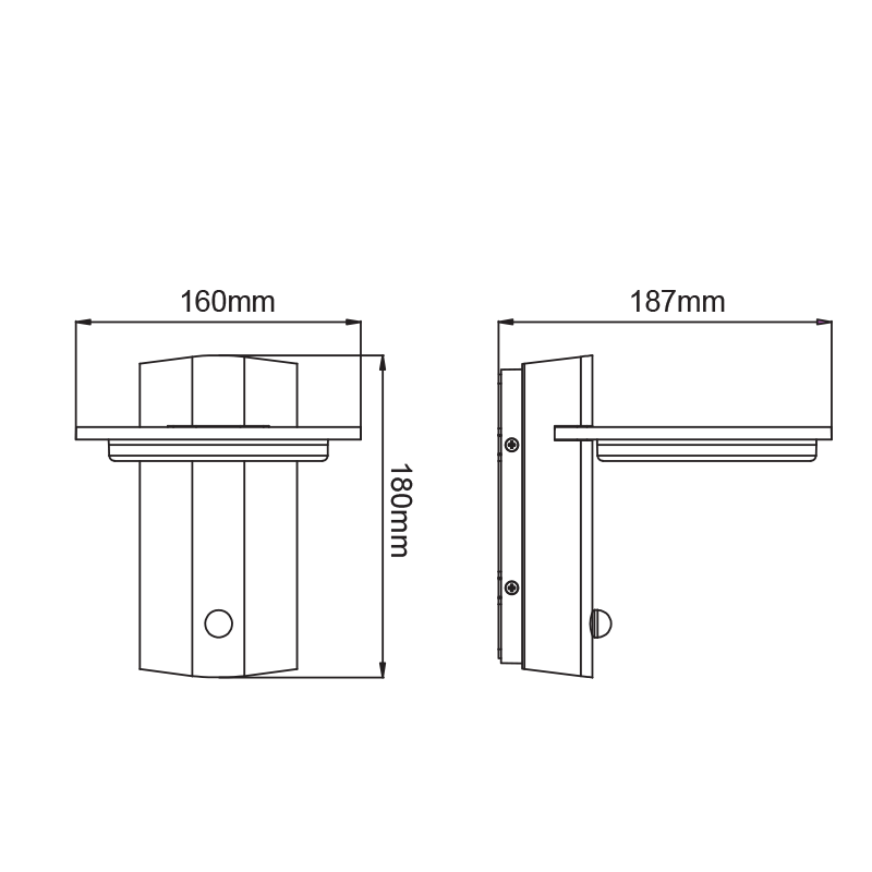 ^LED SMD WALL SENSOR LUMINAIRE 7W 440LM 145° 230V AC 3.000K DARK GREY CRI80 IP54 30.000HRS LG8205GPIR ^LED SMD WALL SENSOR LUMINAIRE 7W 440LM 145° 230V AC 3.000K DARK GREY CRI80 IP54 30.000HRS LG8205GPIR