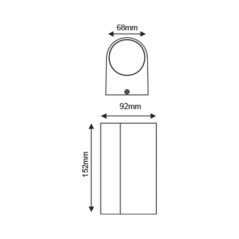 ^GU10 WALL LUMINAIRE 230V AC DARK GREY IP65 MAX.2X35W LG2202GU10G ^GU10 WALL LUMINAIRE 230V AC DARK GREY IP65 MAX.2X35W LG2202GU10G