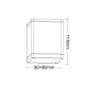 ^GU10 SQUARE CEILING LUMINAIRE 230V AC MATT WHITE IP65 GU10 MAX.35W LG2401GU10W ^GU10 SQUARE CEILING LUMINAIRE 230V AC MATT WHITE IP65 GU10 MAX.35W LG2401GU10W