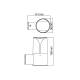 ^E27 WALL LUMINAIRE 230V AC DARK GREY IP54 MAX.23W LG8304G